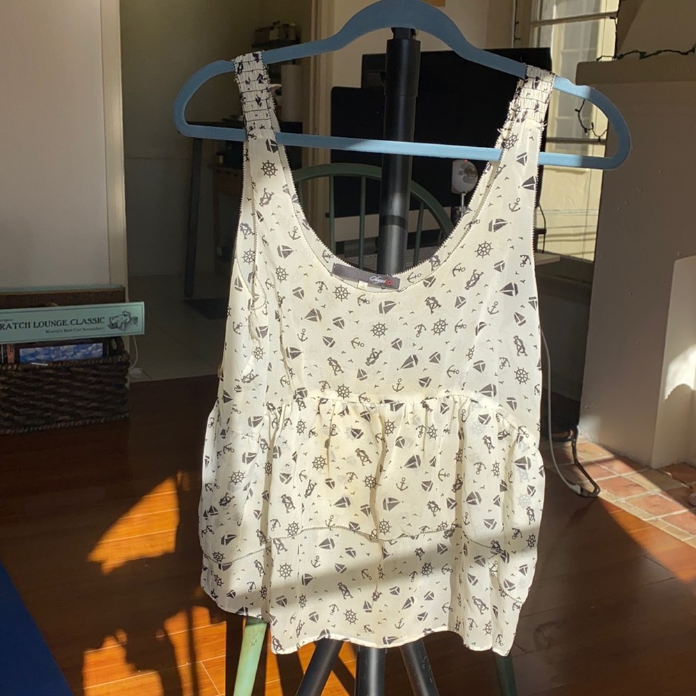 Very Cute Nautical Print Camisole